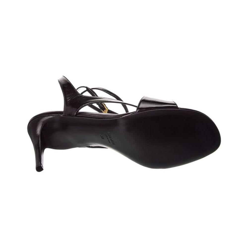 Khaite Liria Leather Sandal, Black - Picture 4 of 5